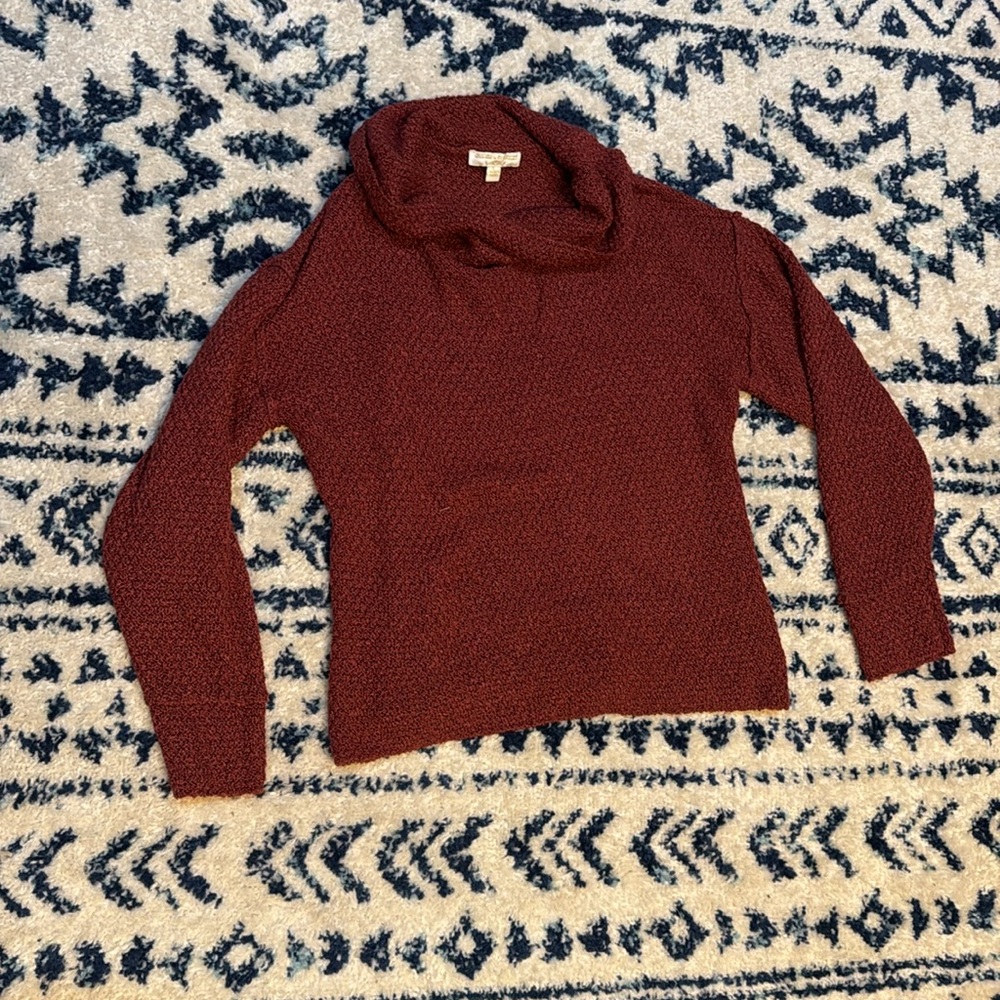 🔥 Chelsea & Violet Maroon Girls Large Long Sleeve Sweater